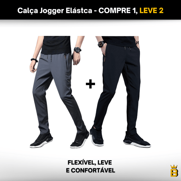 Calça Jogger Elástica Confort® - PAGUE 1 LEVE 2 - FLUA EXPRESS